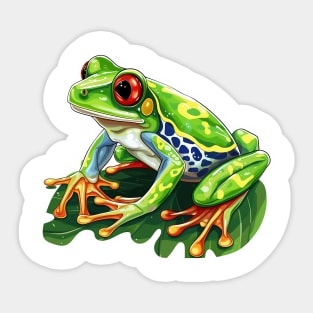 Red Eyed Tree Frog Sticker